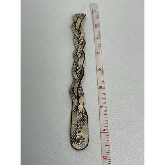 Louis Vuitton Damier Canvas Braided Bracelet Cream - Picture 7 of 8